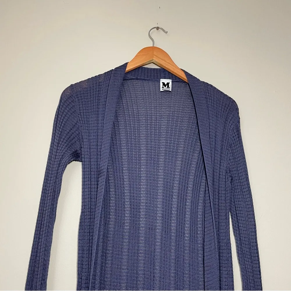 M Missoni Open Front Cardigan Sweater - Image 2