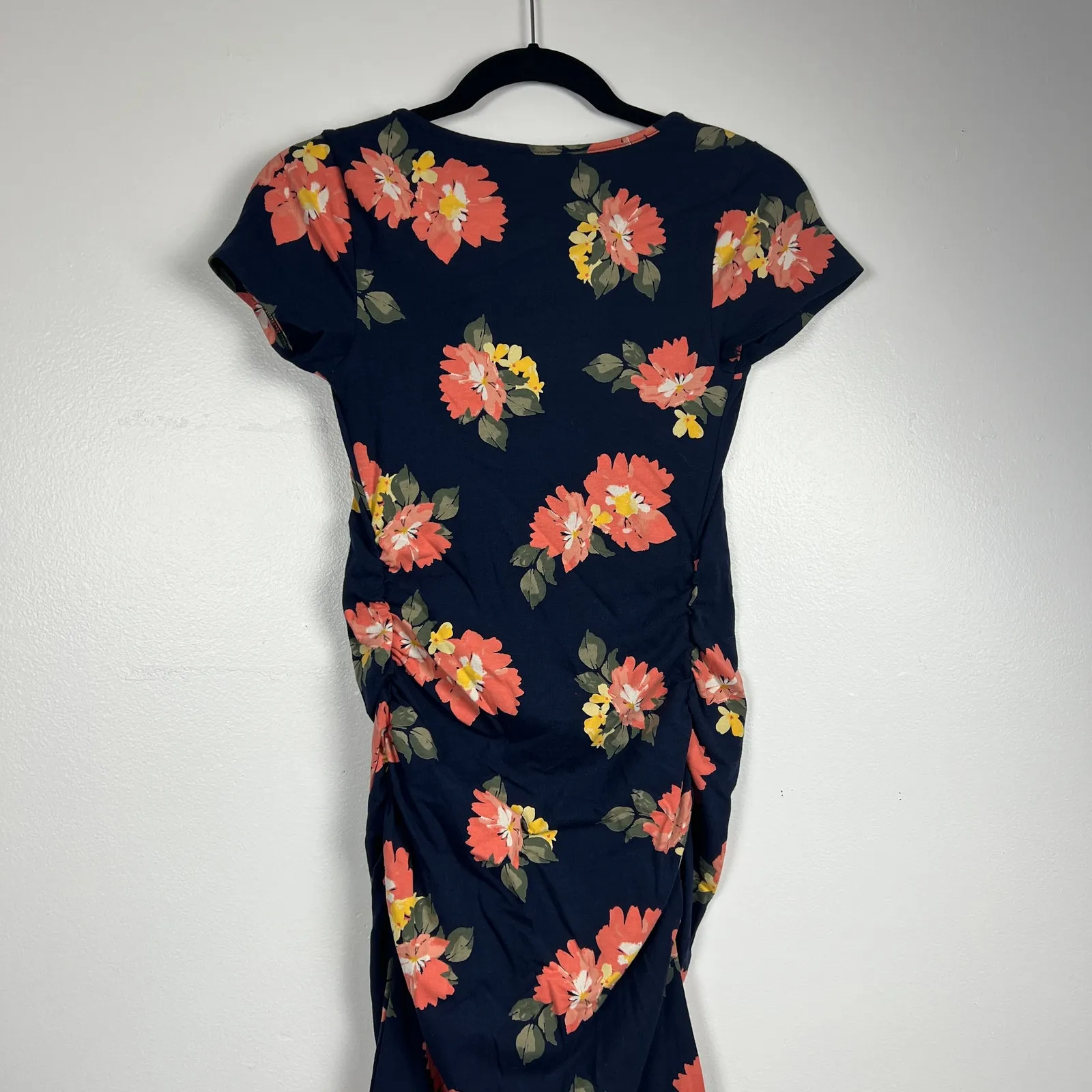 Isabel Maternity Blue Floral Print Short Sleeve T - Image 5