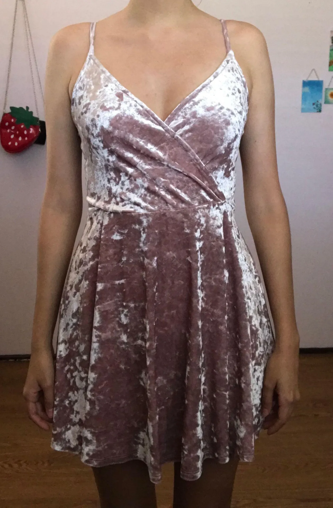 Pink Velvet Dress - Image 2