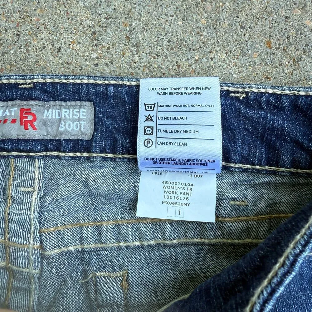 Ariat FR DuraStretch Basic Boot Cut Blue Jeans 31S Style 10016176 - Image 5