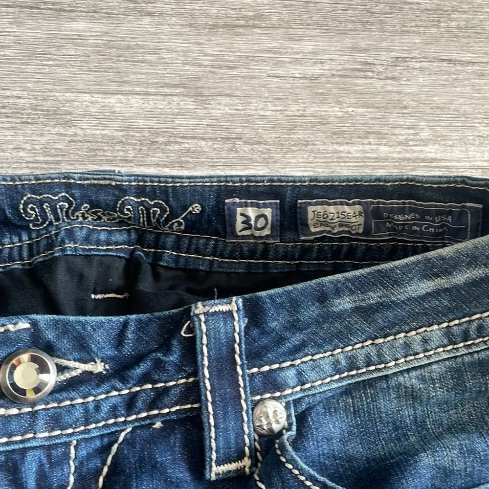 Miss Me Dark Wash Sequins Jeans - Image 6