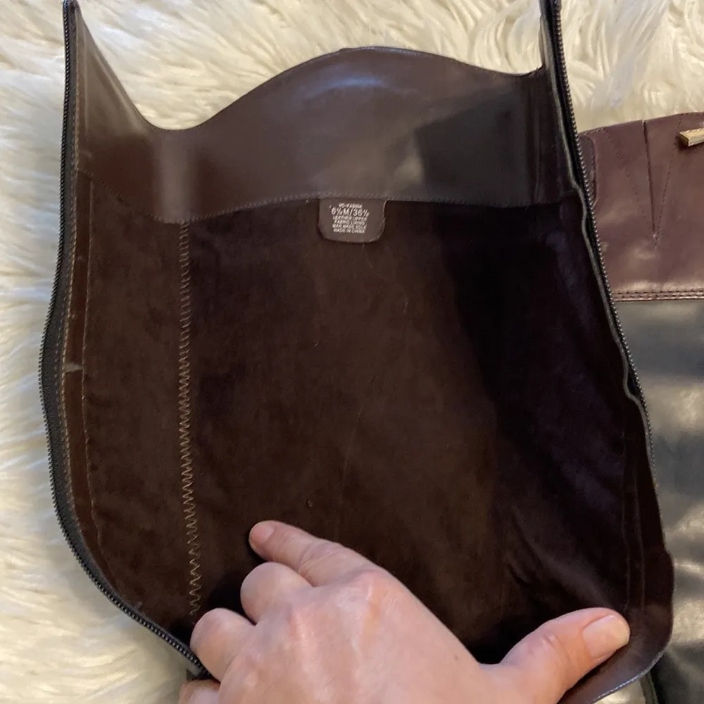 Vince Camuto Karen Equestrian Leather
Boot Brown & Black 6 1/2 M - Image 12