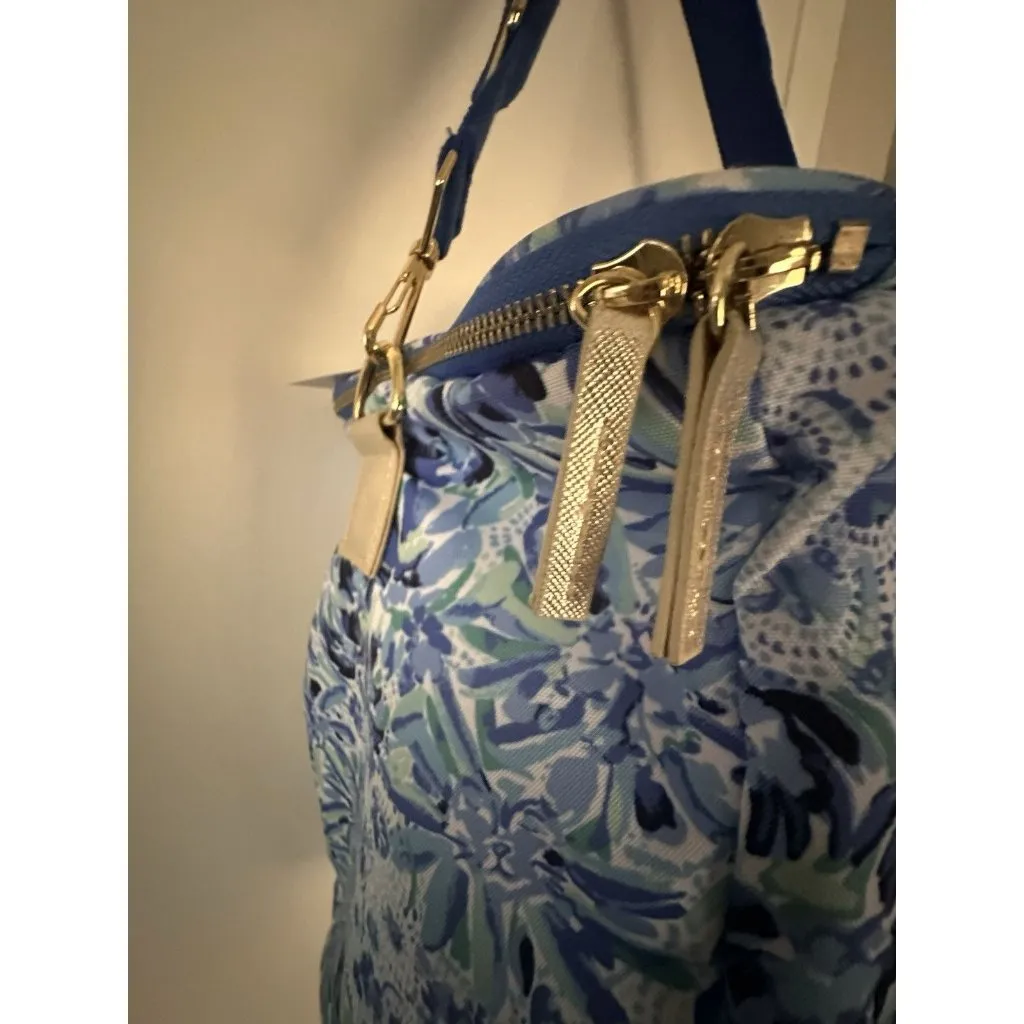 Lilly Pulitzer Wine Carrier Soft Cooler Blue Insulated High Maintenance NWT New - Image 7