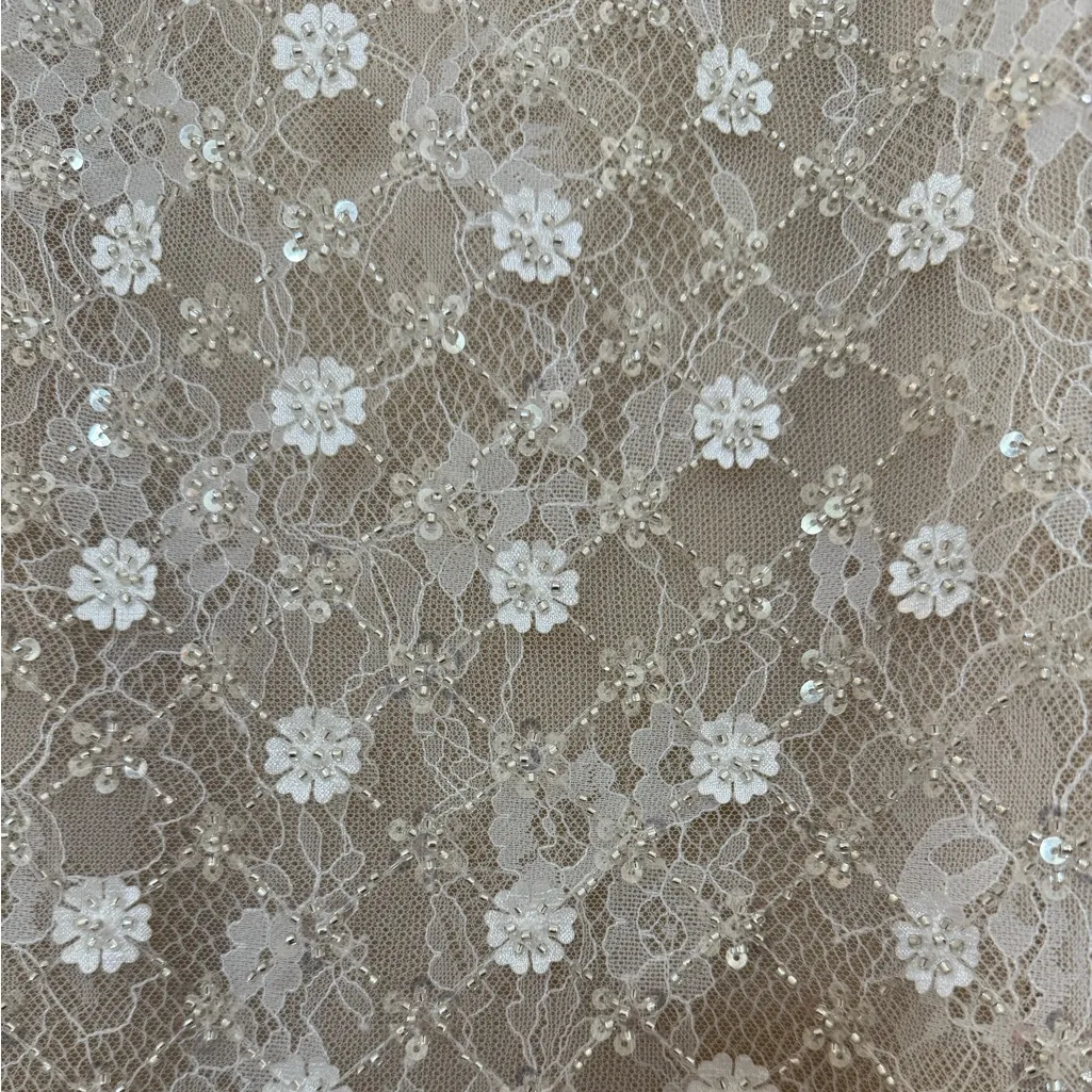 NWT Mac Duggal 68140 White Embellished Feather Strapless Column Dress Size 2 - Image 9