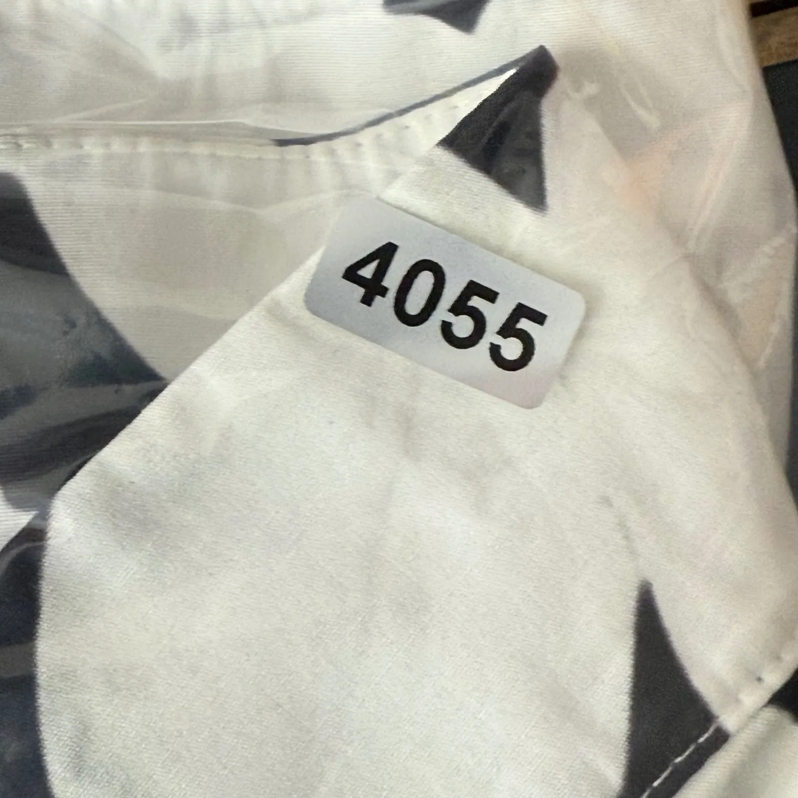 AKRIS punto Floral Print Cotton Tunic‎ Top Blouse Black White US 12 READ - Image 12