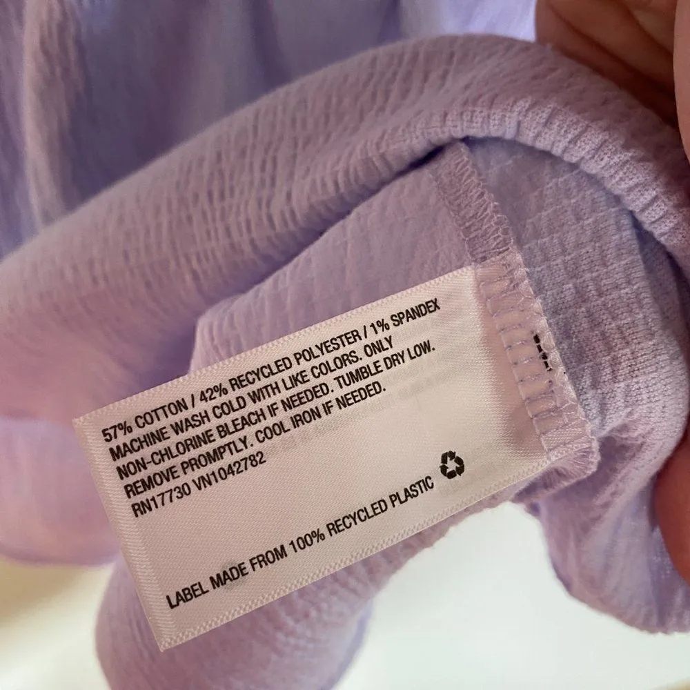 Ava Viv Women's Casual T-Shirt Short Sleeves V-Neck Levander Size 14W NWT - Image 6