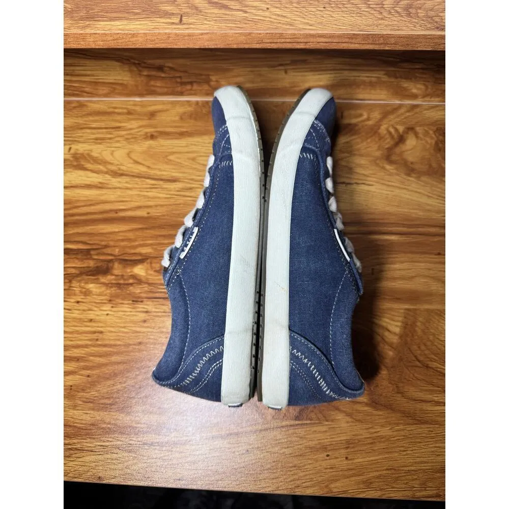 Taos Star Sneaker Women 7 Blue Wash Canvas Lace Up Casual Shoes Comfort Travel - Image 6