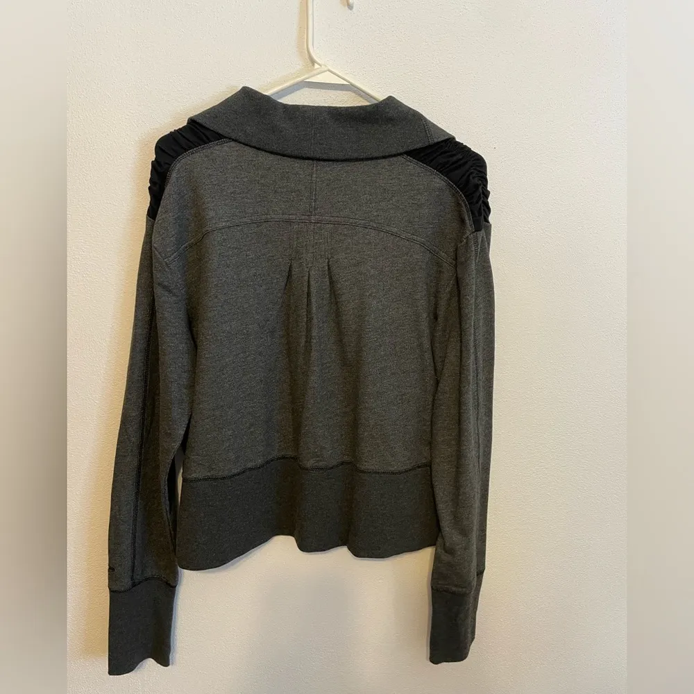 Champion Gray Cropped Full Zip Thumbhole Athletic Jacket Women’s Size XXL - Image 3