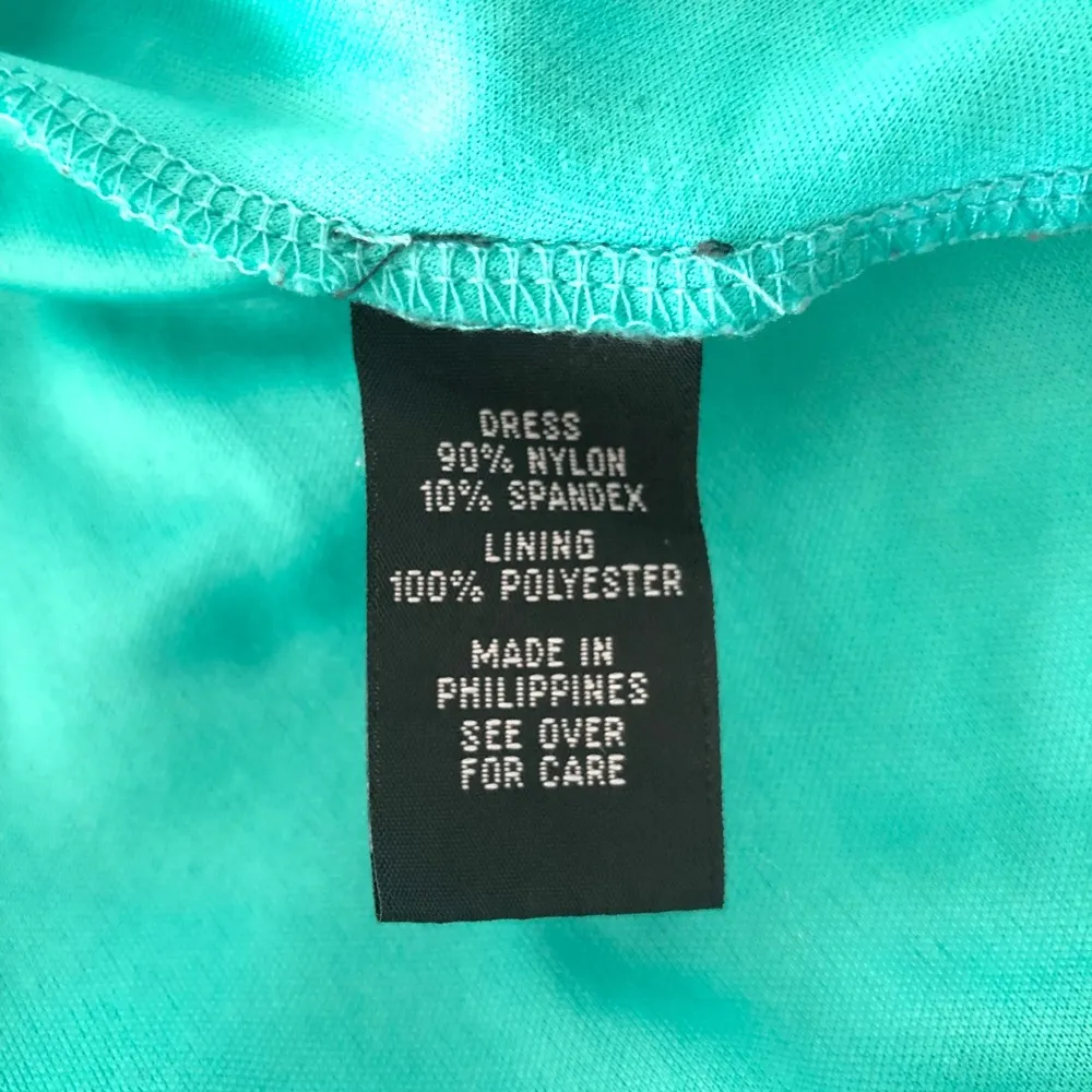 BCX Green Floral Lace Overlay Fit and Flare Mini Dress M - Image 9