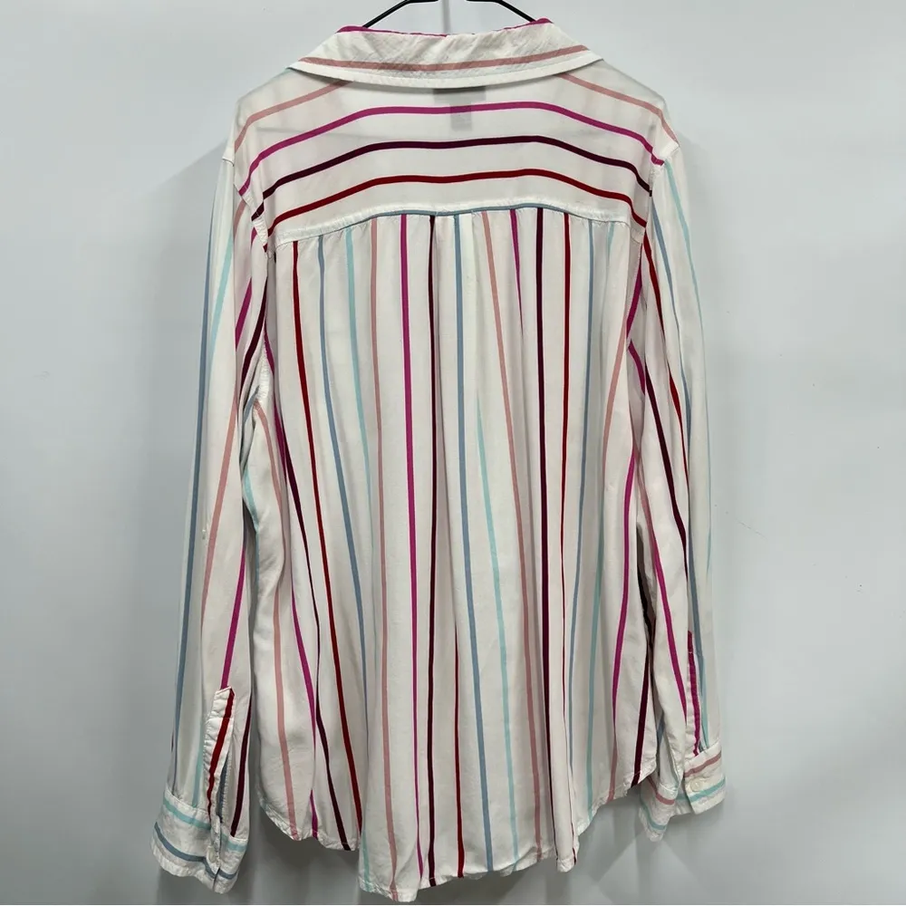 A.N.A Striped Button-Up Shirt pl stripes - Image 6