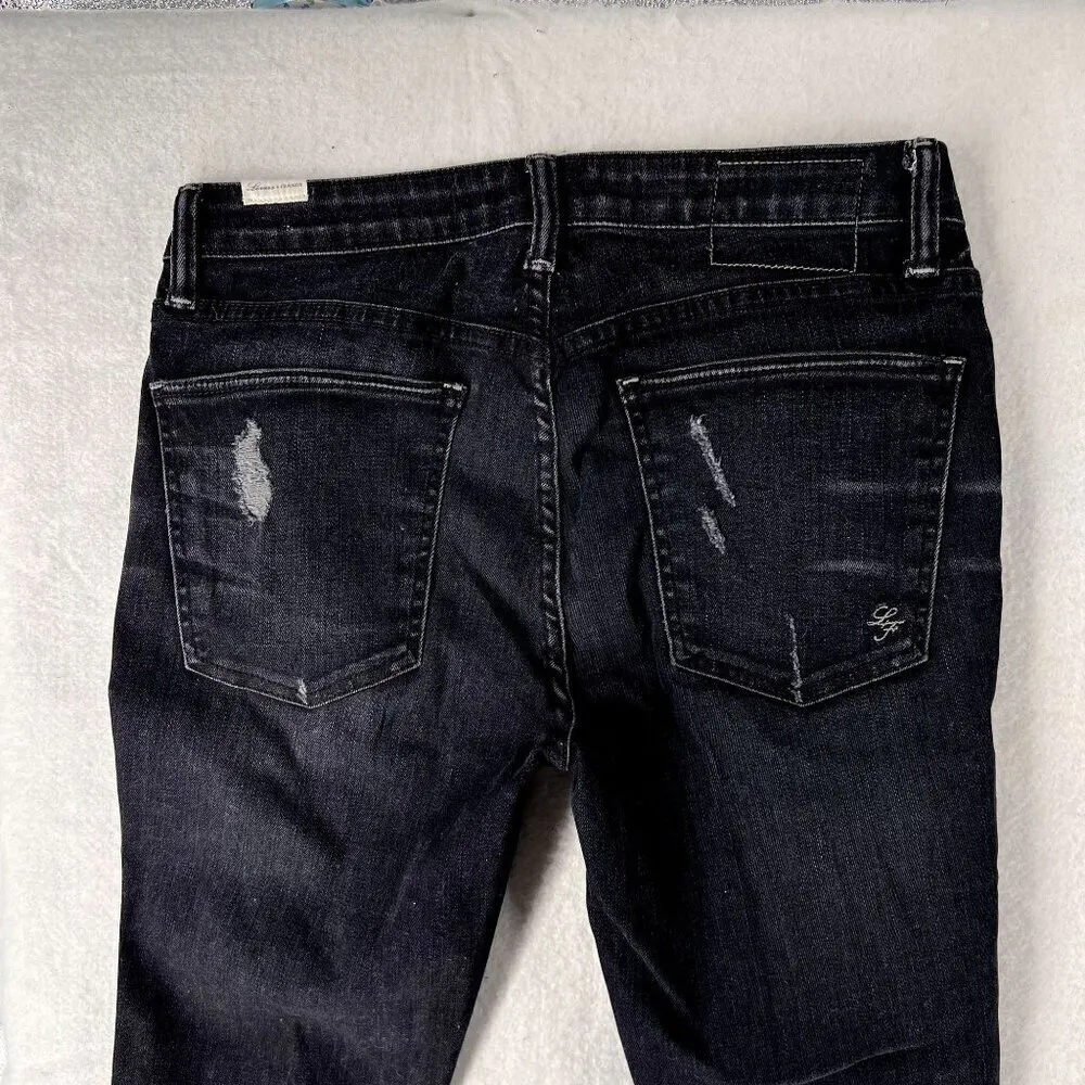 Lovers + Friends Womens Jeans Size 29 Stretch Dark Wash Denim Chains Skinny‎ - Image 7