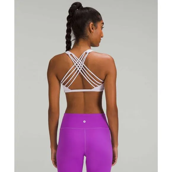 Lululemon Free to Be Ribbed Bra in Faint Lavender Size 4 - Image 2