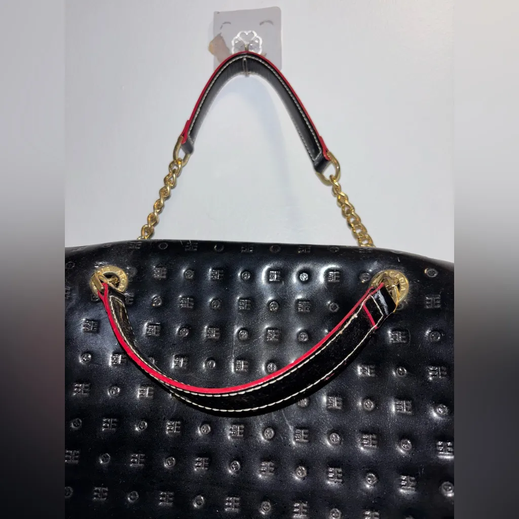 Arcadia Zola Embossed Black
Italian Leather Satchel
Crossbody NWOT Black - Image 6