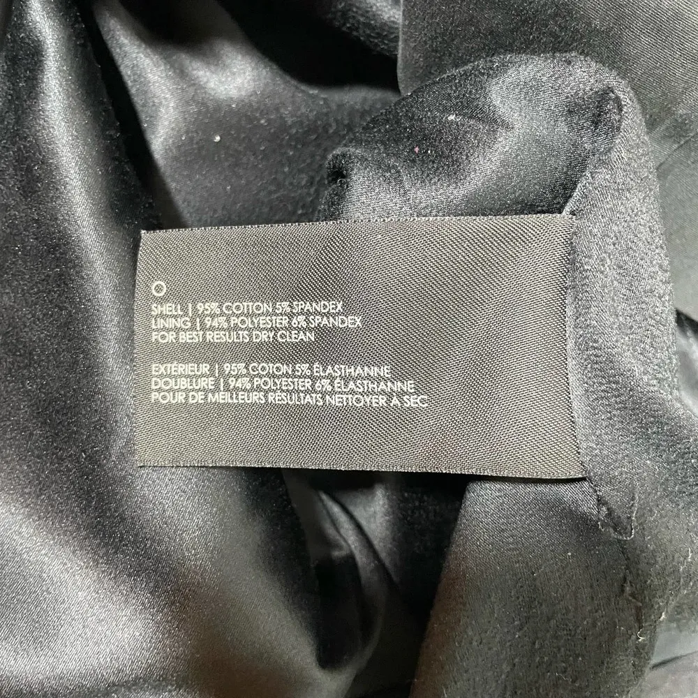 Club Monaco Black Knee Length Double Slit Pencil Skirt - Size 6 - Wide Waistband - Image 5