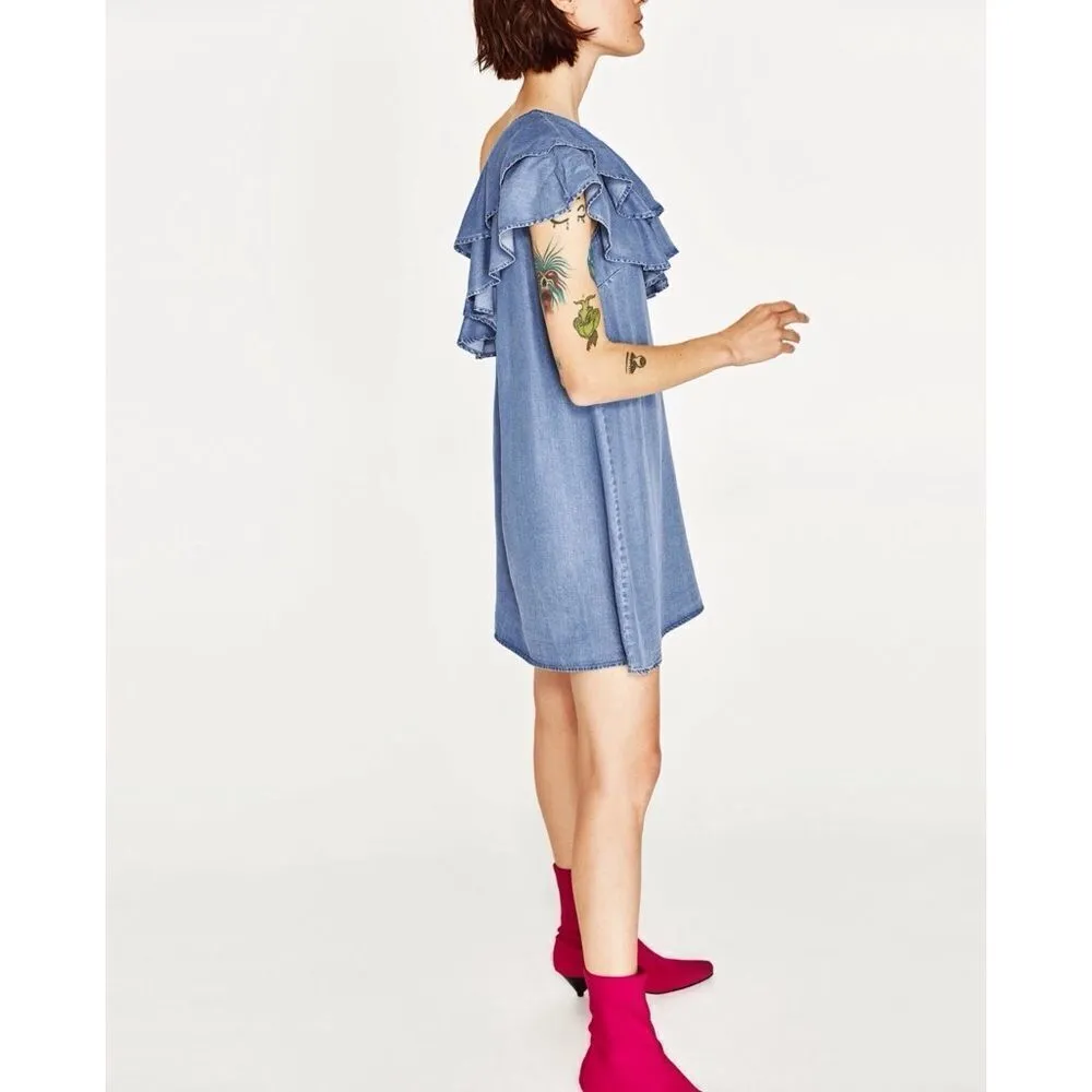 ✨ HP✨FRILLED ASYMMETRIC DRESS:✨ - Image 5