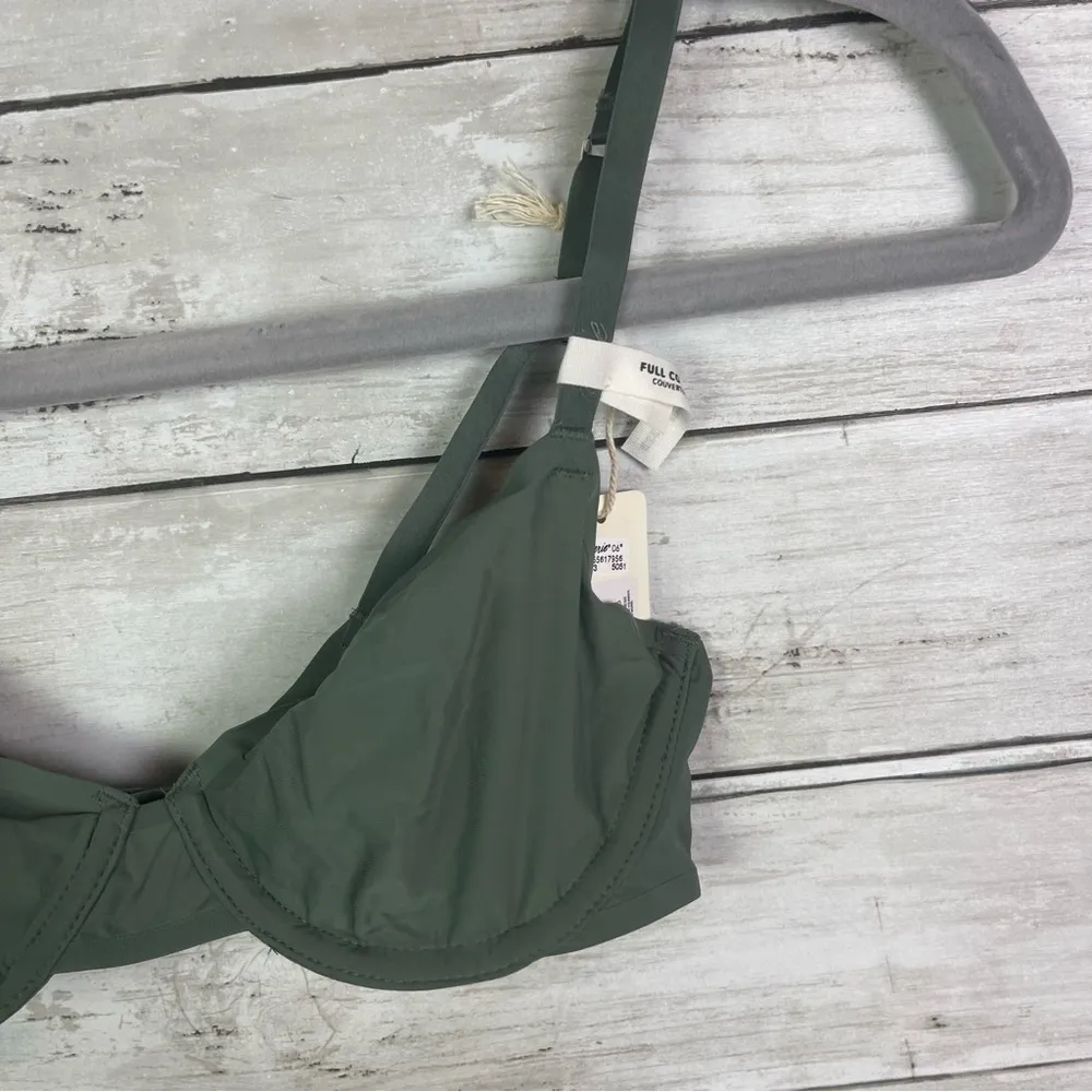 Aerie Smoothez Unlined Full Coverage Bra Green Size 32B - Image 2