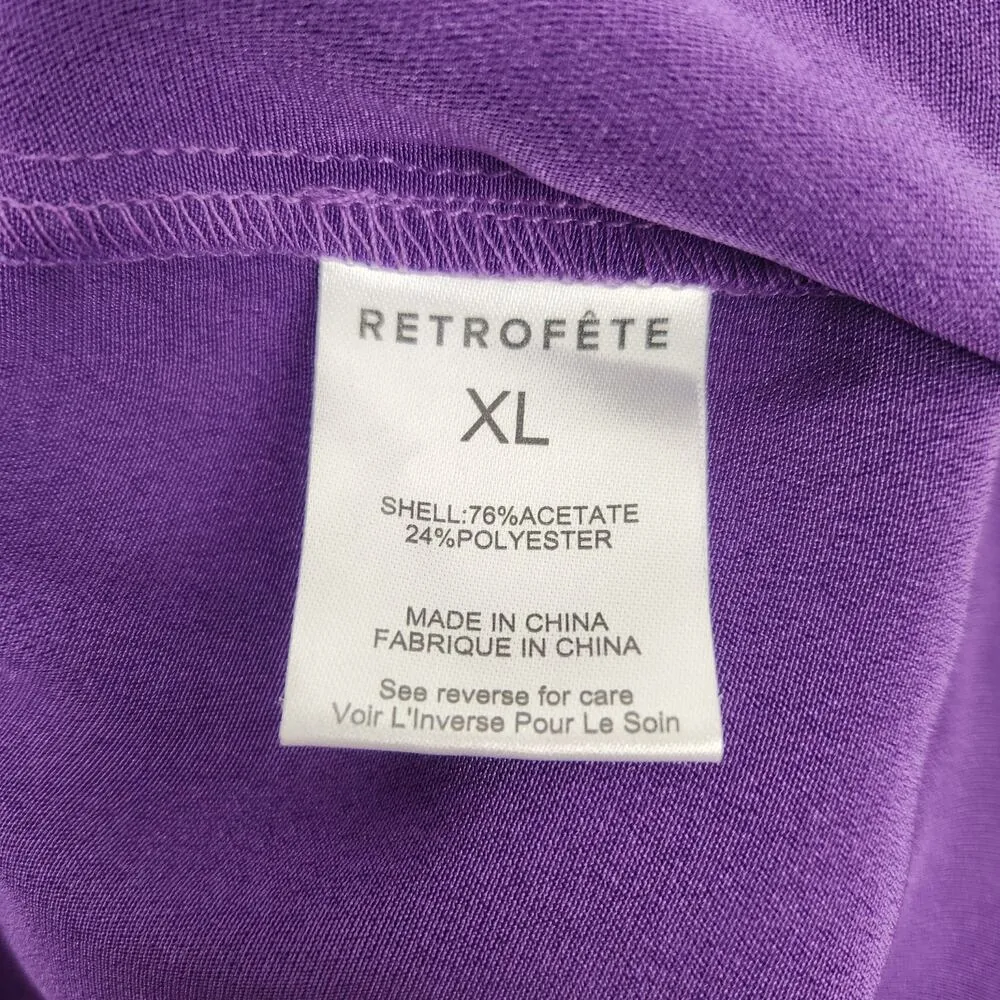 Retrofete Andre Straight Leg Cargo Trousers Pant in Orchid Purple Size XL NWT - Image 9