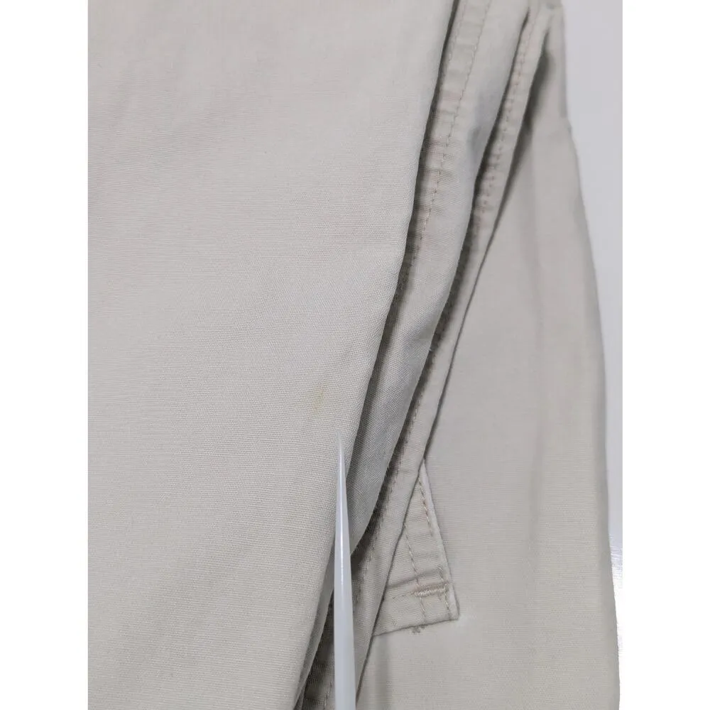 Vintage Abercrombie and Fitch Wide Leg Khaki Pants Twill Patch Pocket Low Rise - Image 5