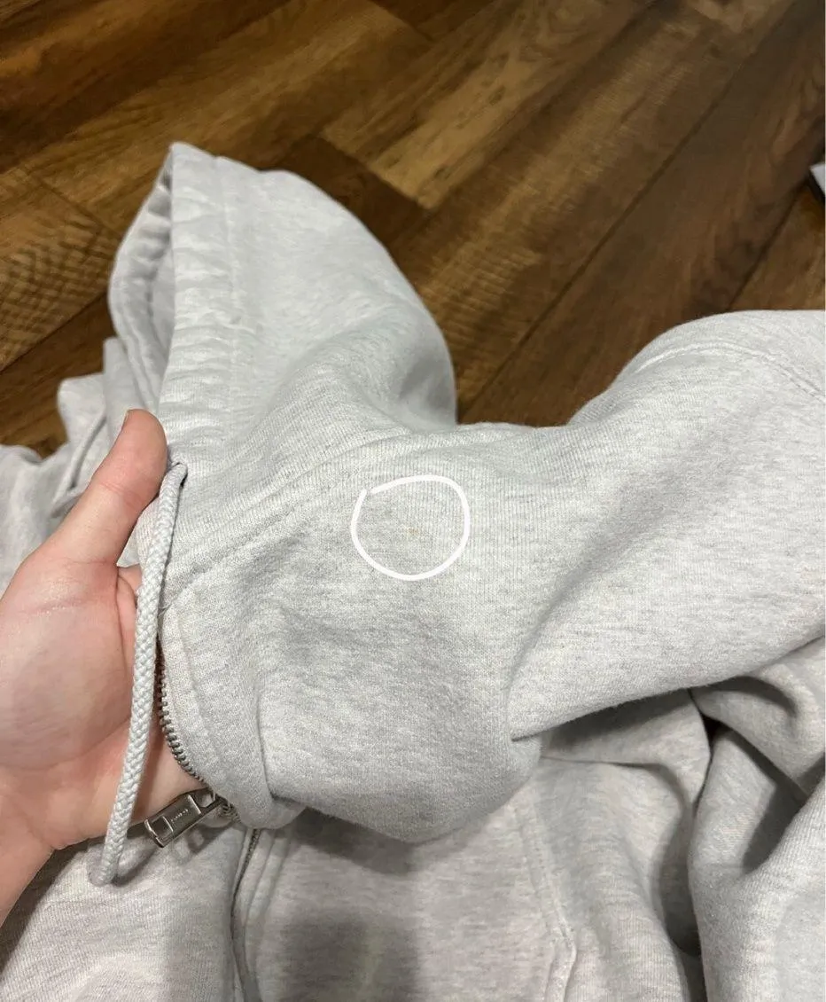 Brandy Melville Light Grey Christy Hoodie - Image 3
