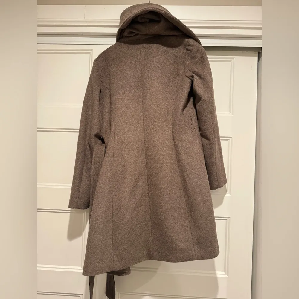 Cole Haan Tie-waist Wool blend Wrap coat - Image 8