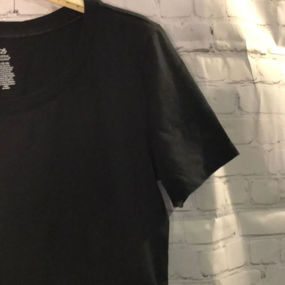 Bobbie Brooks Plain Black Tee Shirt L 12-14 - Image 3