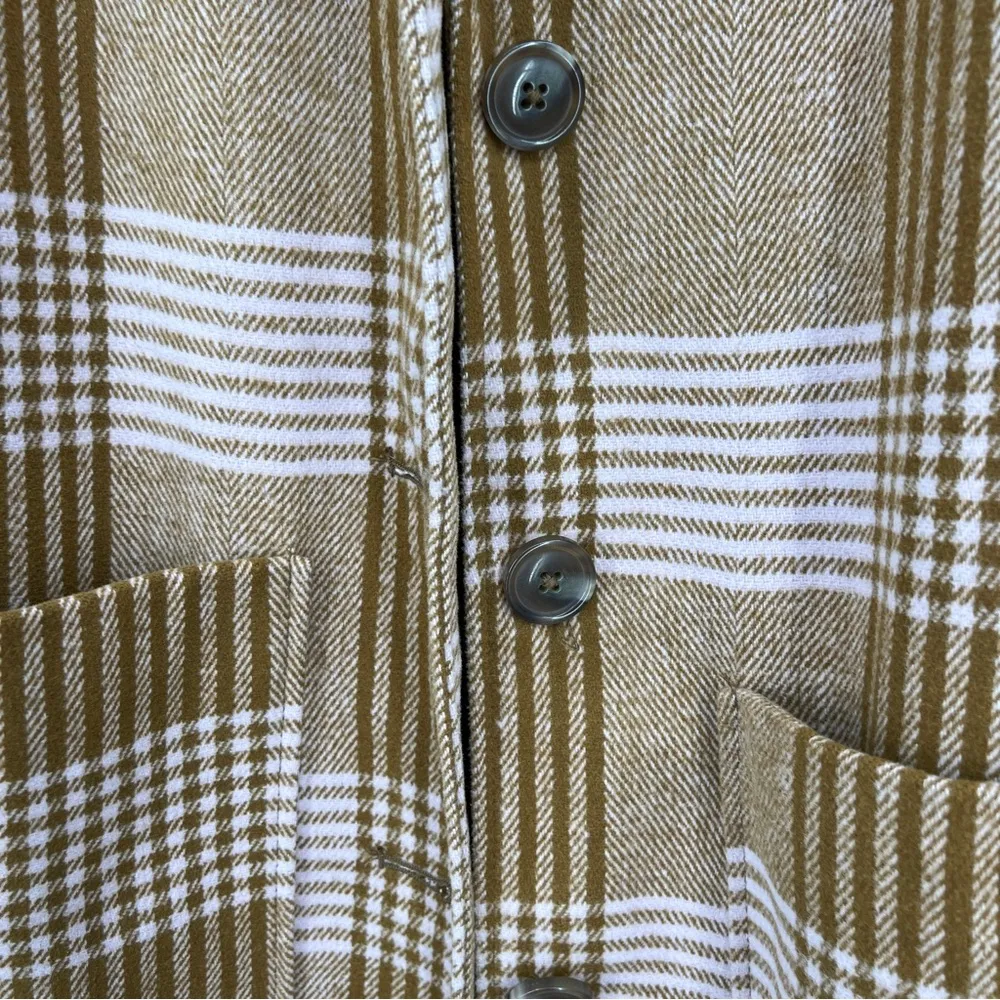 A New Day Trench Coat in Plaid in Tan and  Pink Size XS - Image 6