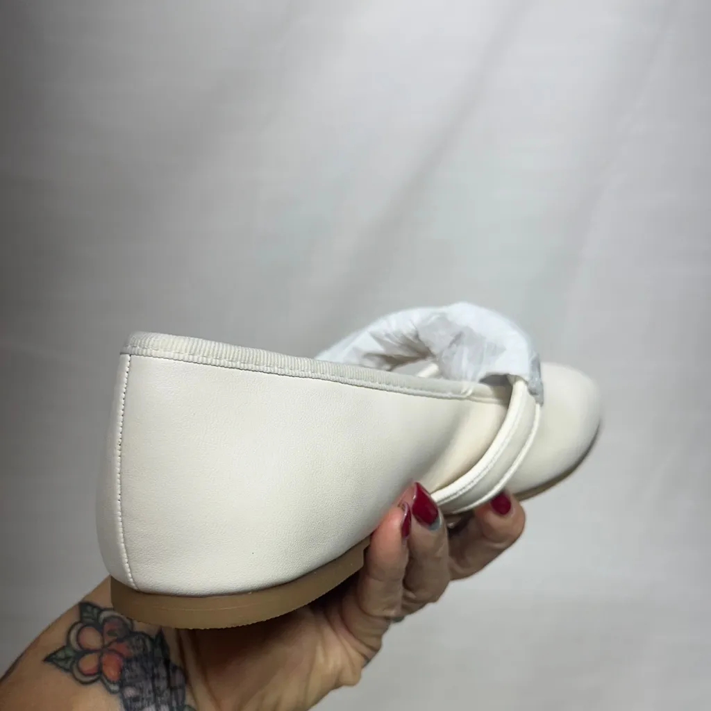 a new day Cream Women's Loafers with Gold Buckle - Image 9