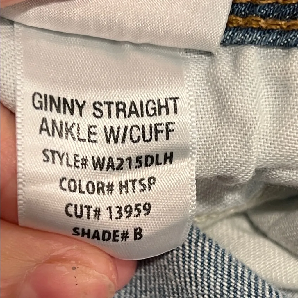Hudson ginny straight ankle w/ cuff Women's jeans 32‎ - Image 7