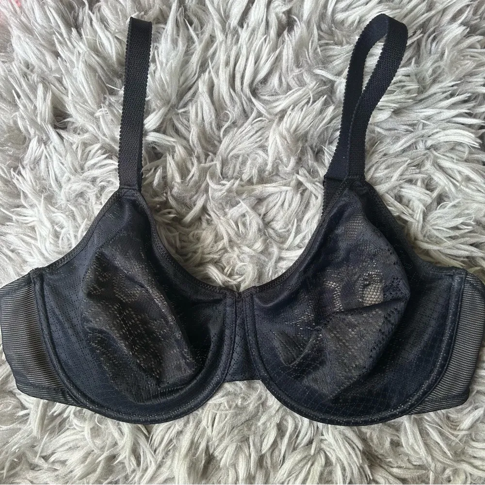 Wacoal Visual Effects Minimizer black underwire bra women’s plus size 40D - Image 3