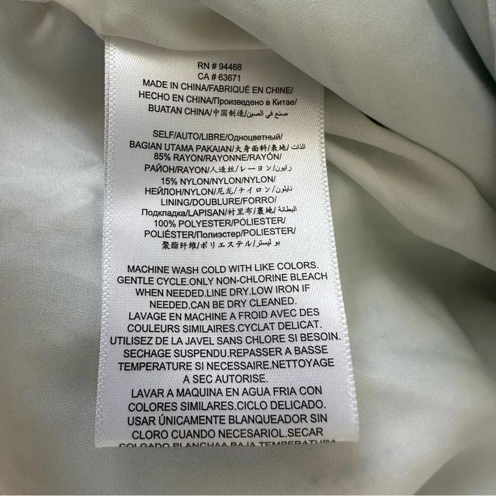 BCBGeneration Flowy High Waisted Shorts XXS White Blue Stripe - Image 9