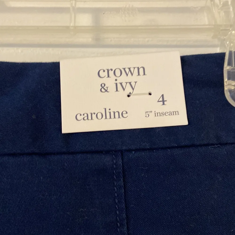 CROWN & IVY Carolina Shorts navy blue brand new 5” inseam waist 30” flat - Image 4