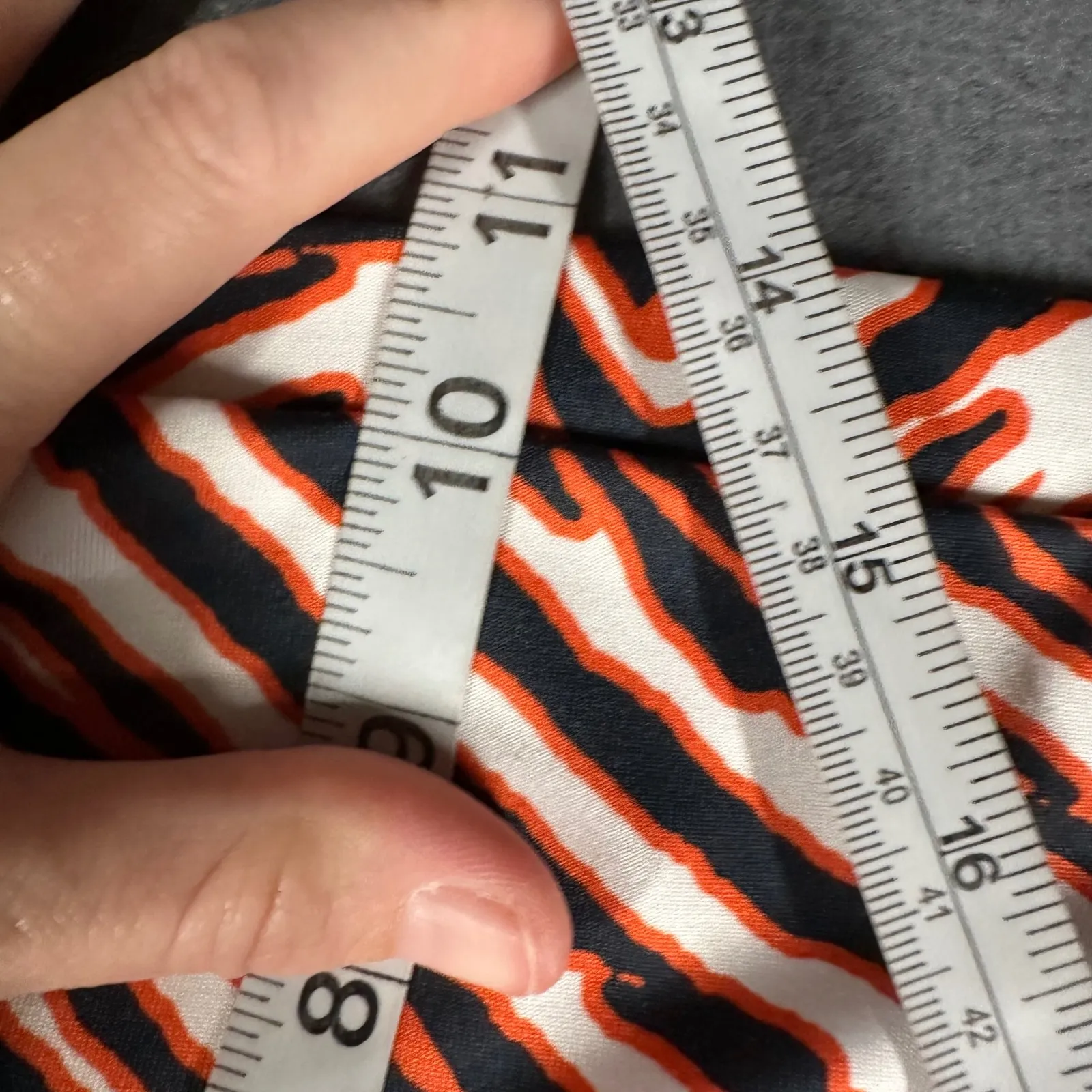 Zubaz Cincinnati Bengals Leggings Womens Medium Tiger Stripe Activewear Pull On Orange - Image 8