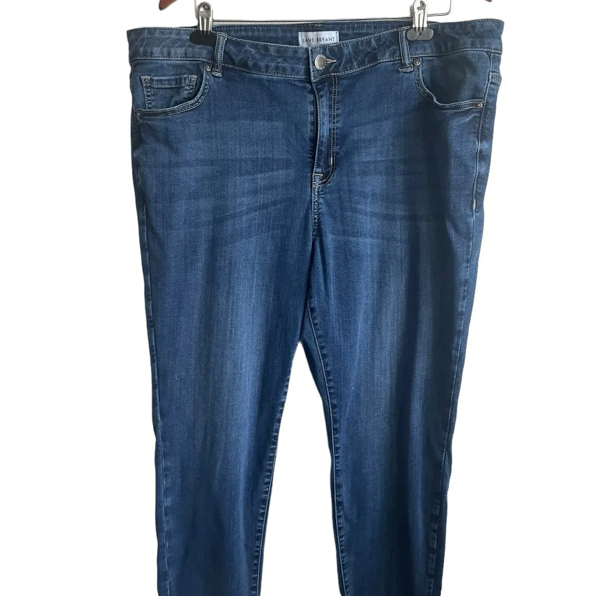 Lane Bryant Women Jeans 22 Blue Straight Leg‎ Normcore Classic Minimalistic - Image 6