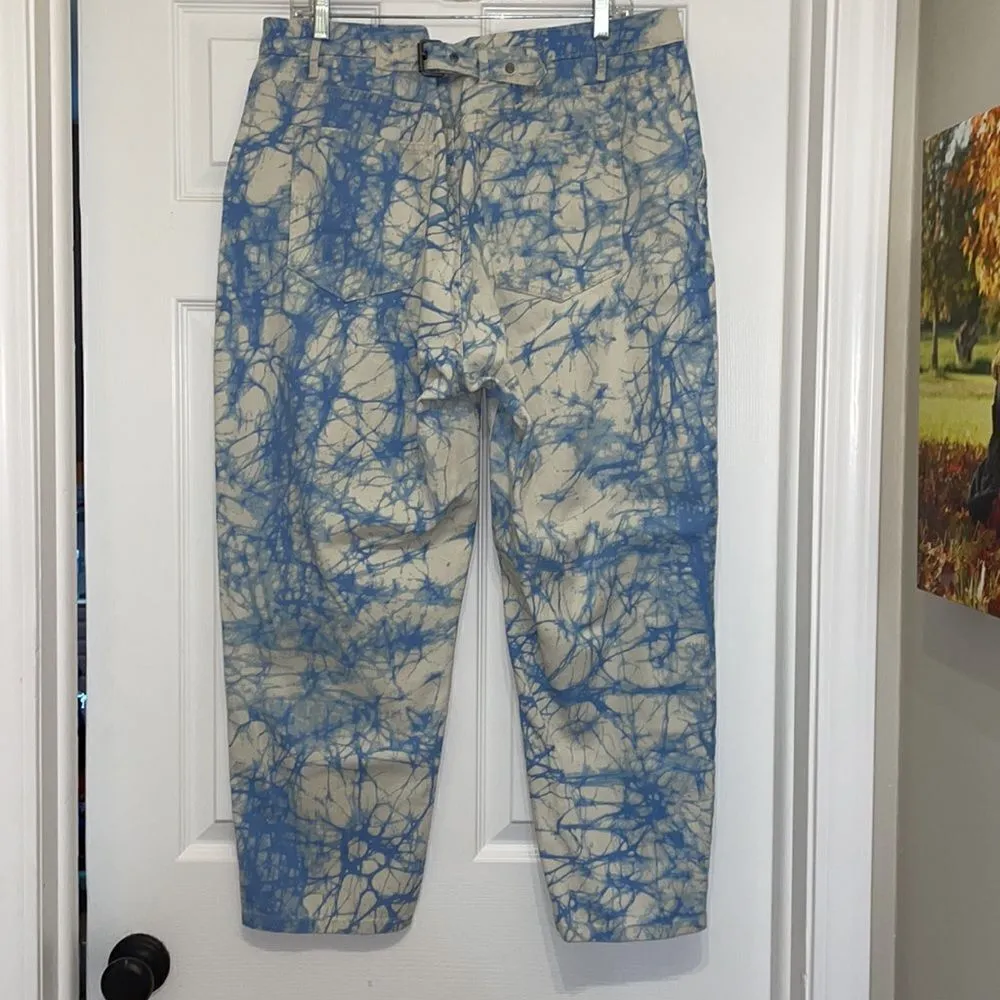 Rachel Comey for Target Blue & White Marble Tie Dye Jeans - Image 8