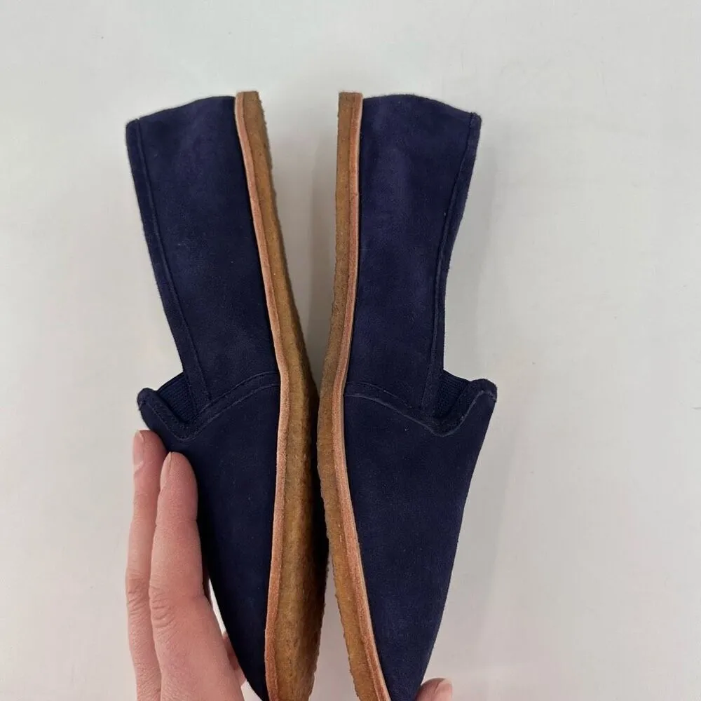 Splendid blue Suede Fine Leather Loafers Pull On Shoes Size 8 Flats Neutral Work - Image 4