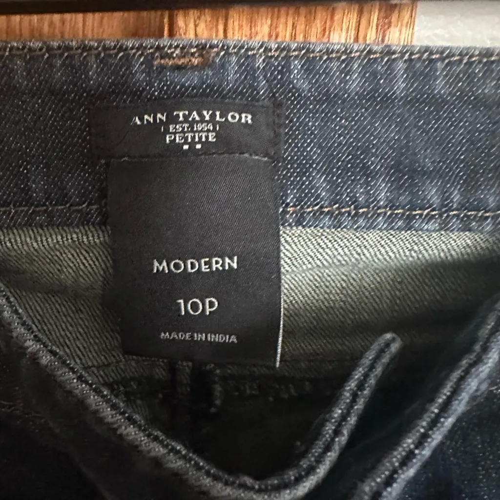 Ann Taylor Dark Blue Boot Cut Jeans - Image 3