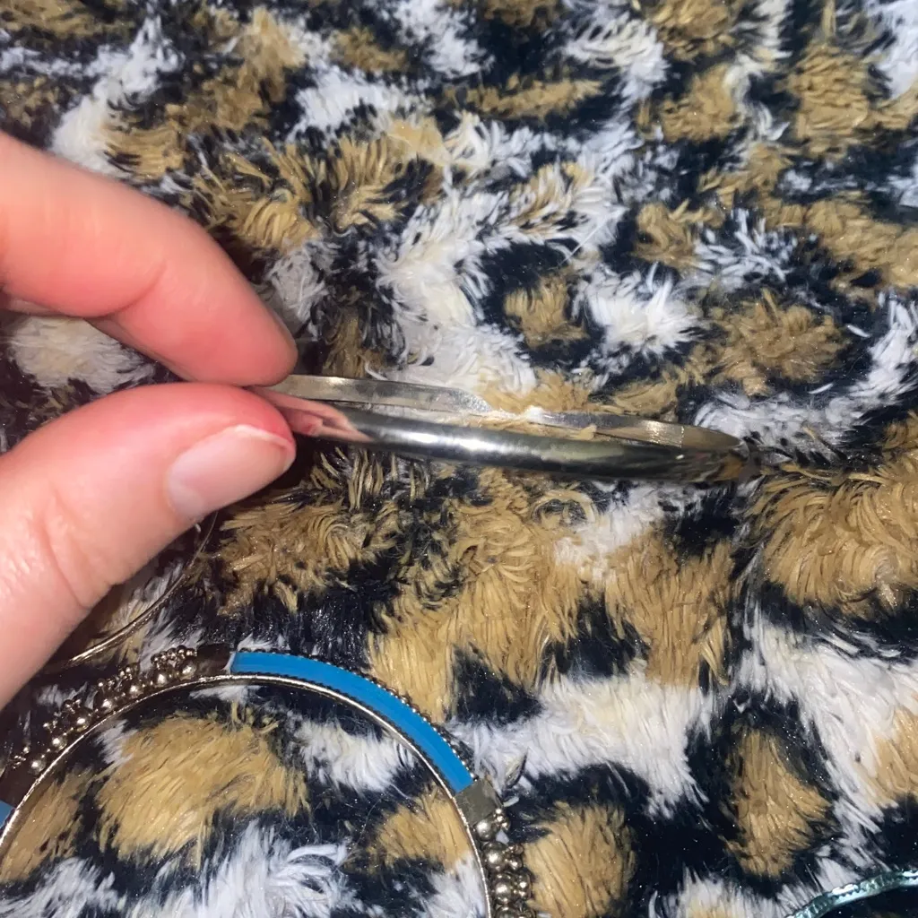 Teal, Gold & Silver Bangles Set (7) - Image 9