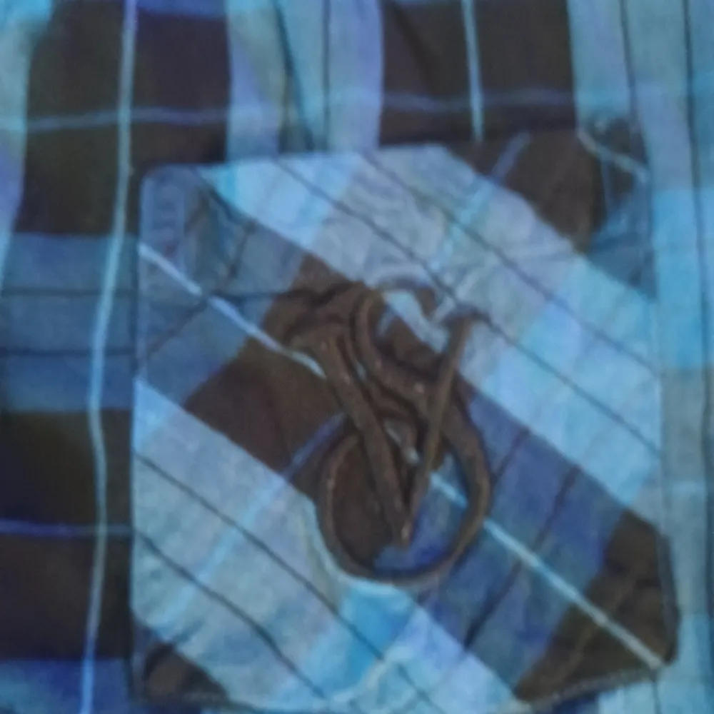 Victorias Secret Flannel Pajama Top Women's Small Petite Blue Plaid Long… - Image 3