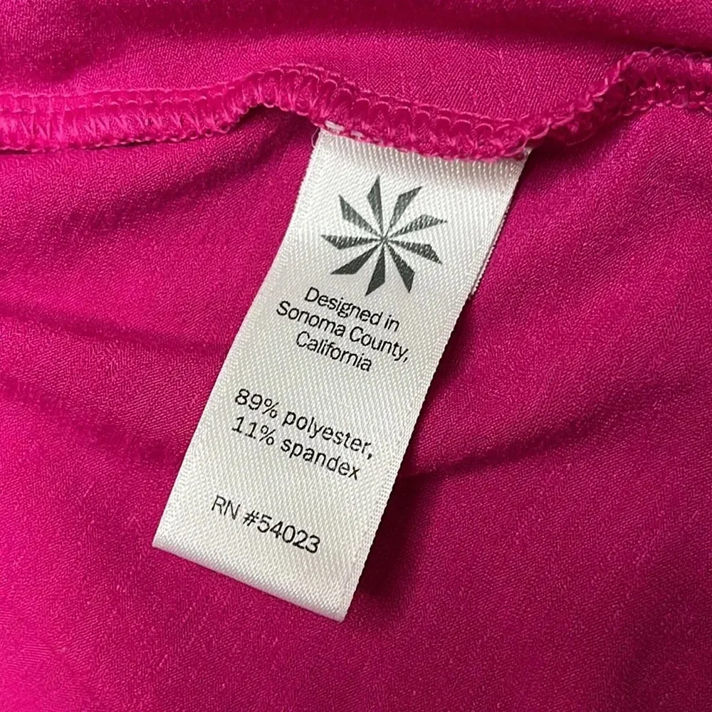 Athleta pink Racerback cutout back side slits short sleeve shirt - Image 10