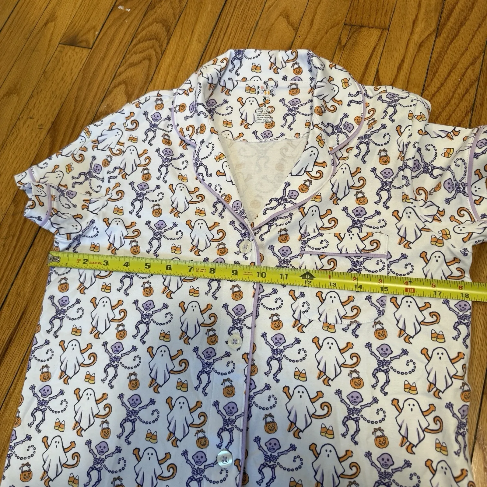 Roller Rabbit NWOT Trick or Treat Polo Pajamas Set Size Small - Image 10