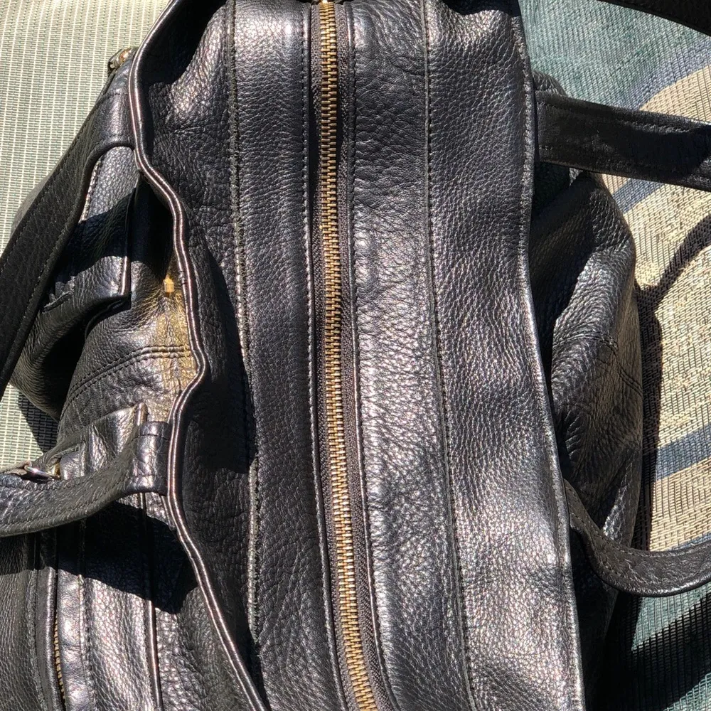 Besha black Leather Large Purse - Image 4