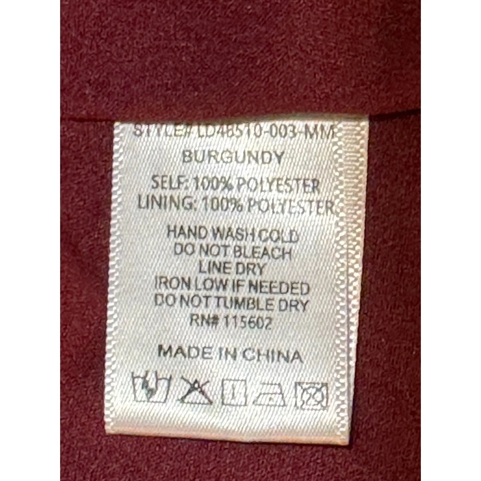 Mila Mae Dress XL Burnout Red Maxi Ruffle Hem Flutter Sleeve Split Neck - Image 12