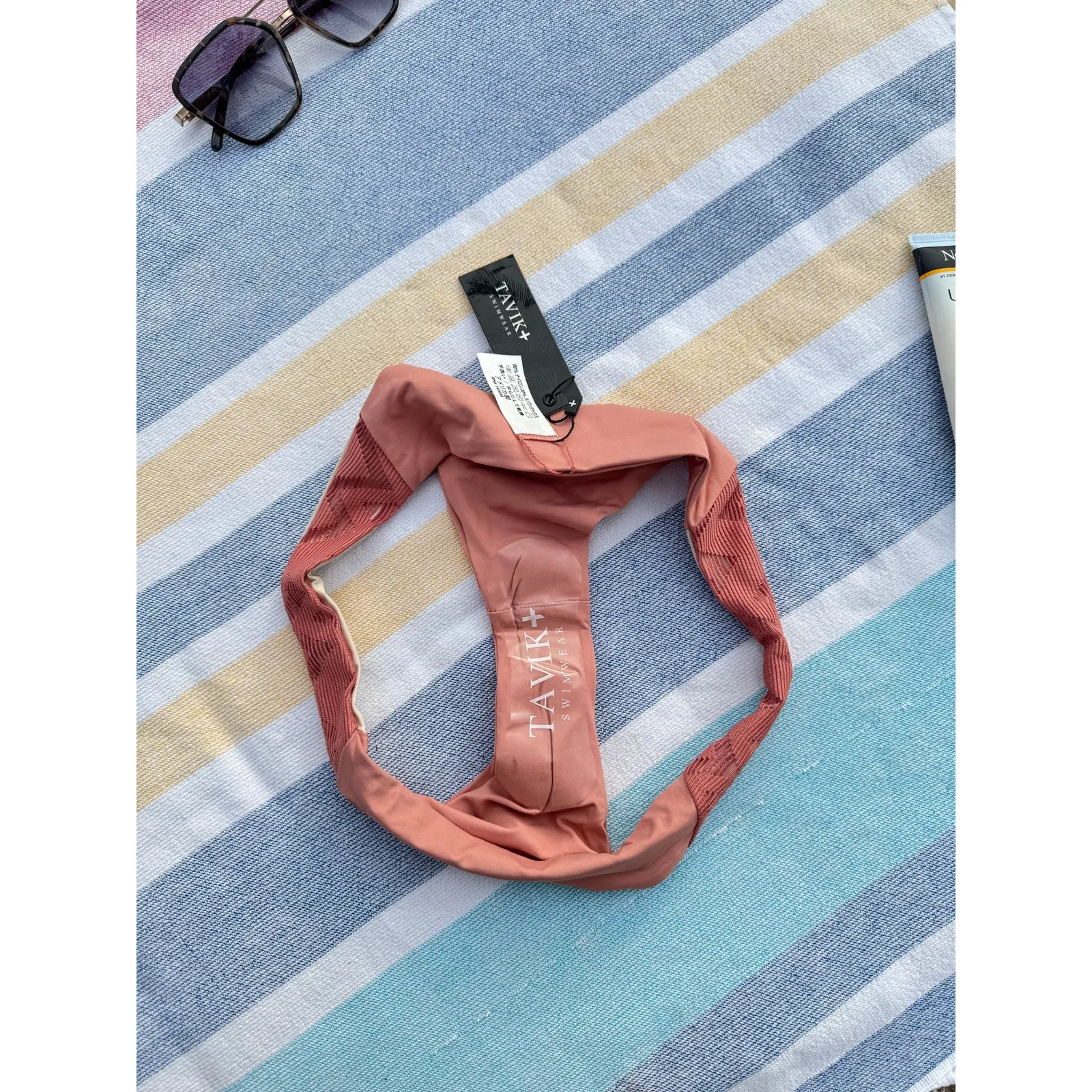 *NWT, Tavik Swimwear, Women, BYRDIE BIKINI BOTTOM, Color Rose Dawn, Sz M* Pink Size M - Image 4