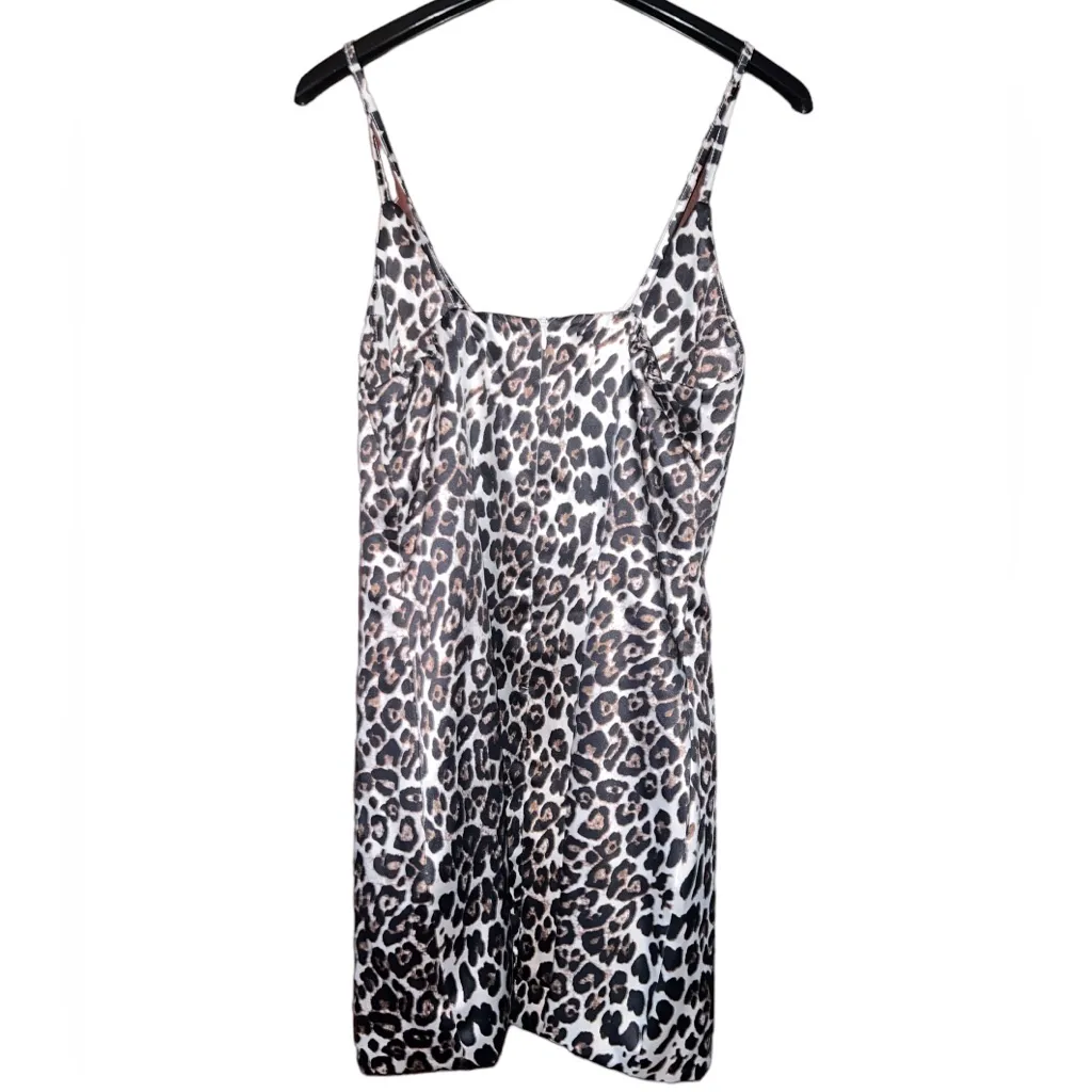 Love Culture Leopard Print Dress Large - Image 2