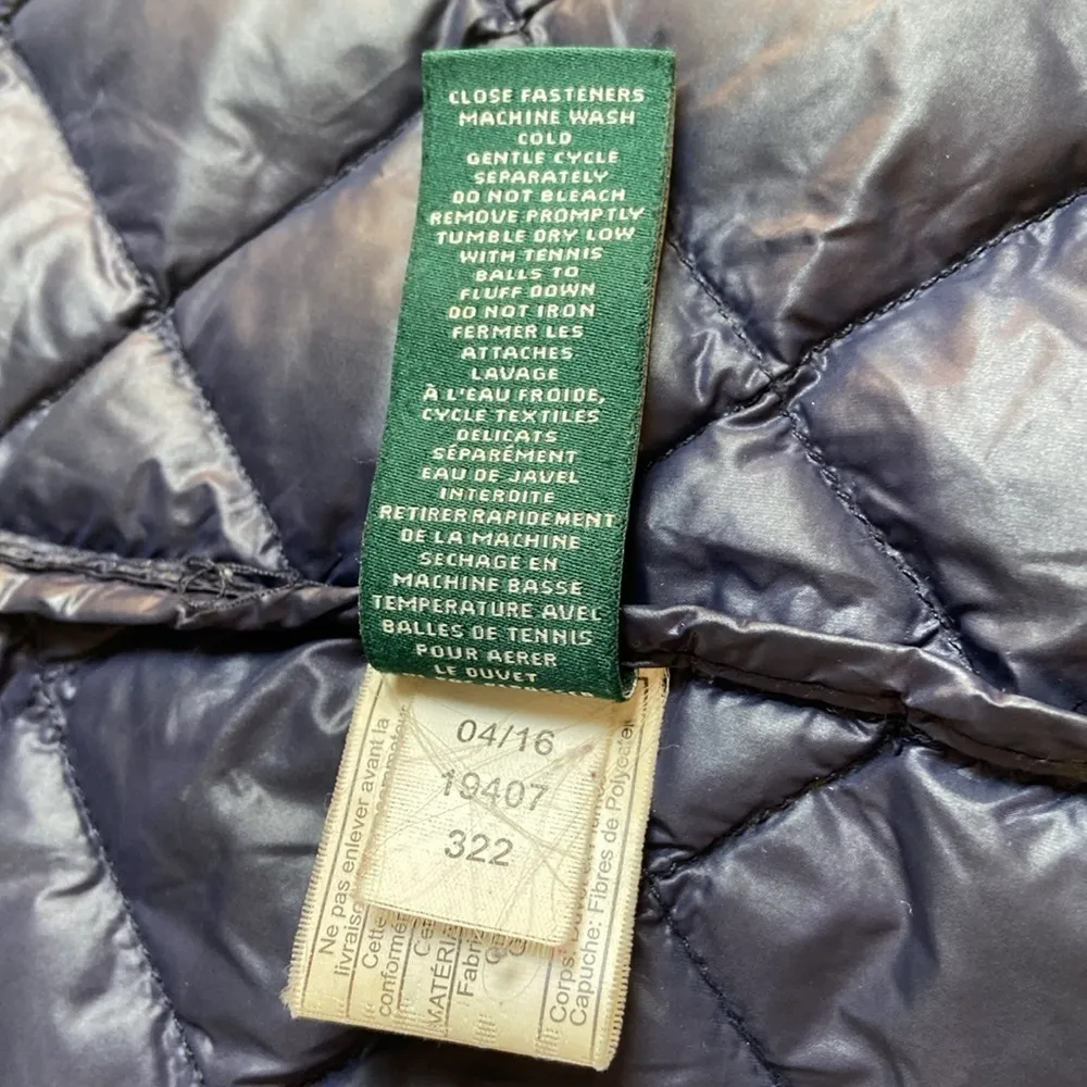 Ralph Lauren Small Iconic Puffer Down Jacket Polo RRL Hunting Coat Sz M Hooded, - Image 13