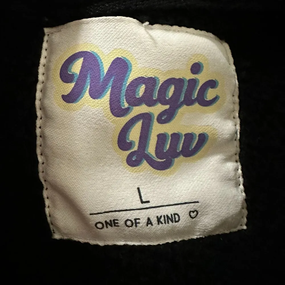 Magic Luv Embroidered Sweatshirt Black Size L - Image 9