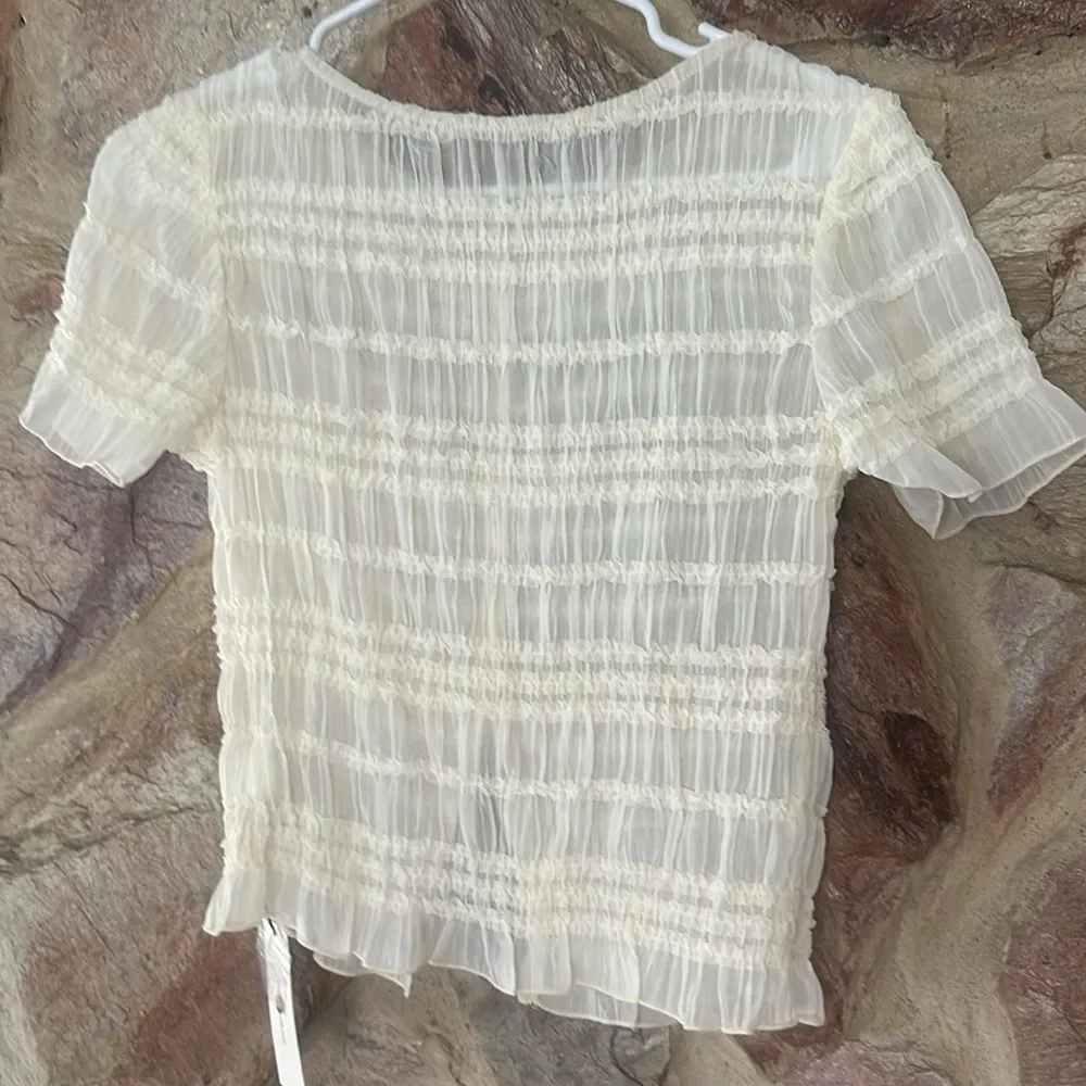 Commense Ruffled Crop Top Skirt Set size L Size L - Image 8