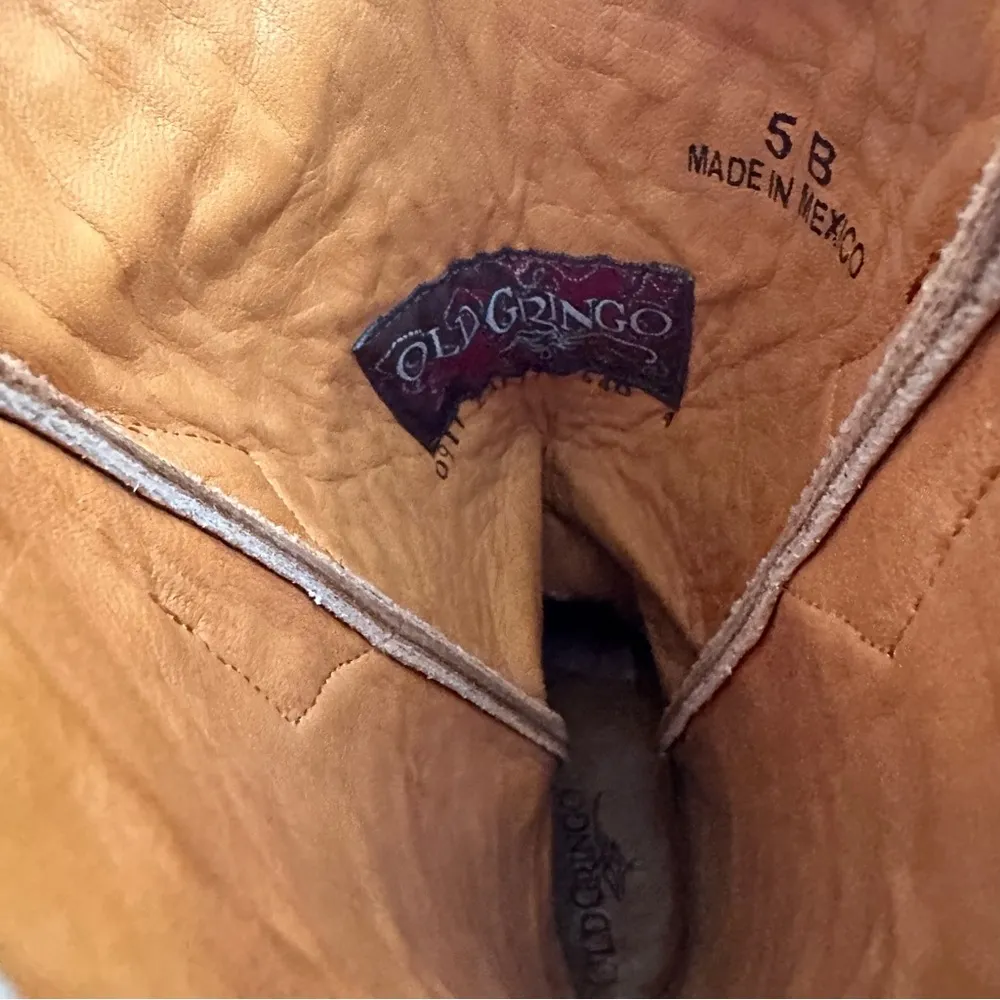 Old Gringo Erin Brass Bone Cowgirl Boot Women’s Size 5B - Image 8