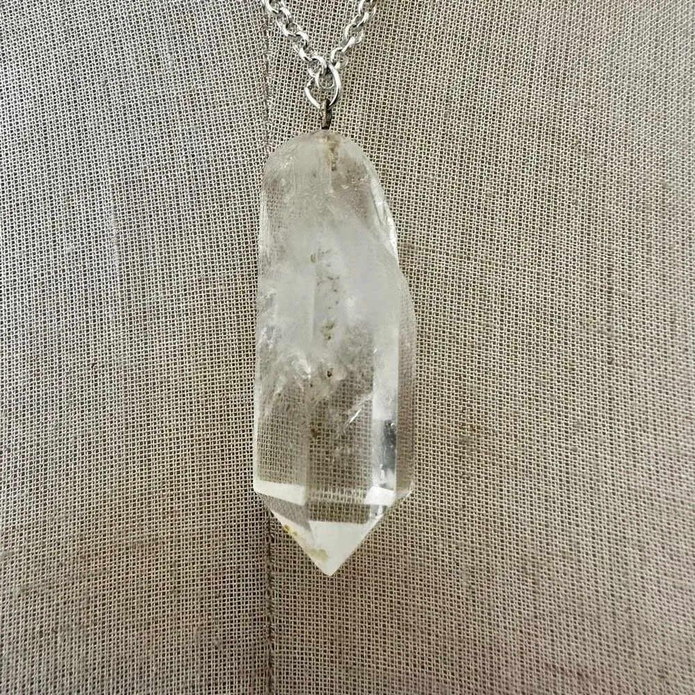 Clear Quartz Point Necklace - Image 2