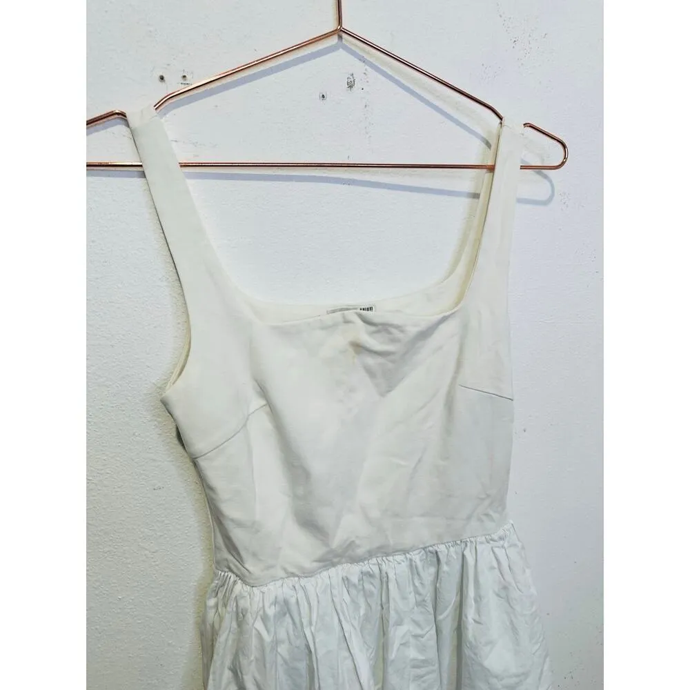 RUE SOPHIE Women's Off White Square Neckline Flowy Skirt Midi Dress Size XS - Image 4